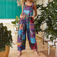🌼 Flowy, Fun & Totally You! Women’s Printed Wide-Leg Overalls