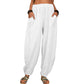 👚 Wide-leg linen and cotton pants for women