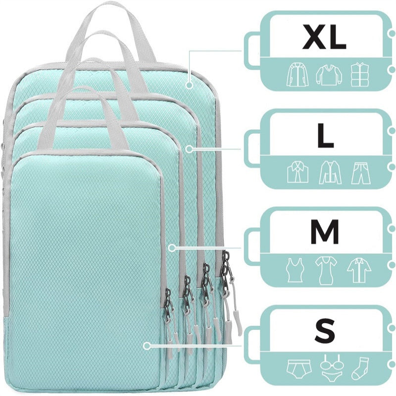 Travel Compression Packing Cubes 4-Piece Set