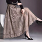 👗High-Rise Pleated Skirt - Lace & Sheer Detail A-Line Design💕