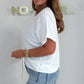 Women's Casual V-Neck Tie Front Short Sleeve Top