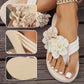 Women's Non-Slip Beach Sandals with Floral Details