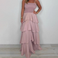 ✨2025 New Arrivals ✨Solid Color Spaghetti Tiered Skirt