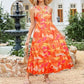 🌺Cross Halter Sleeveless Floral Printed Dress💃