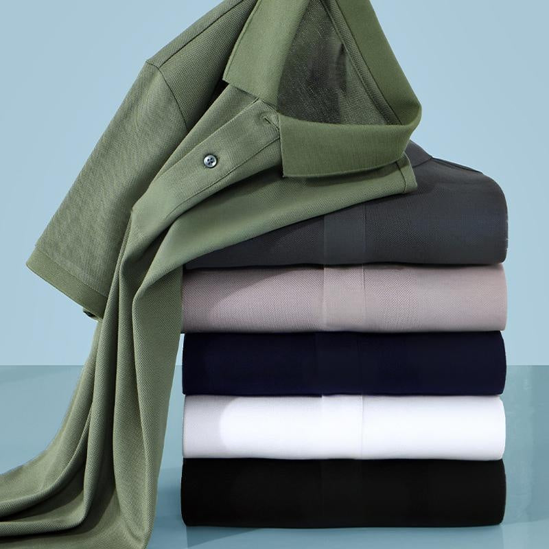 💕What should I wear tomorrow?💕Men's Casual Business Short Sleeve Lapel T-Shirt