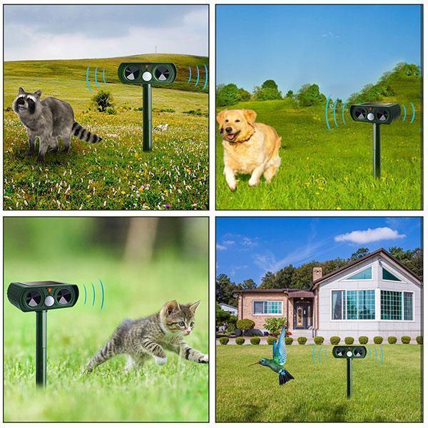 ⏳Time-limited Special⏰Outdoor Solar Powered Ultrasonic Animal Repeller🔊