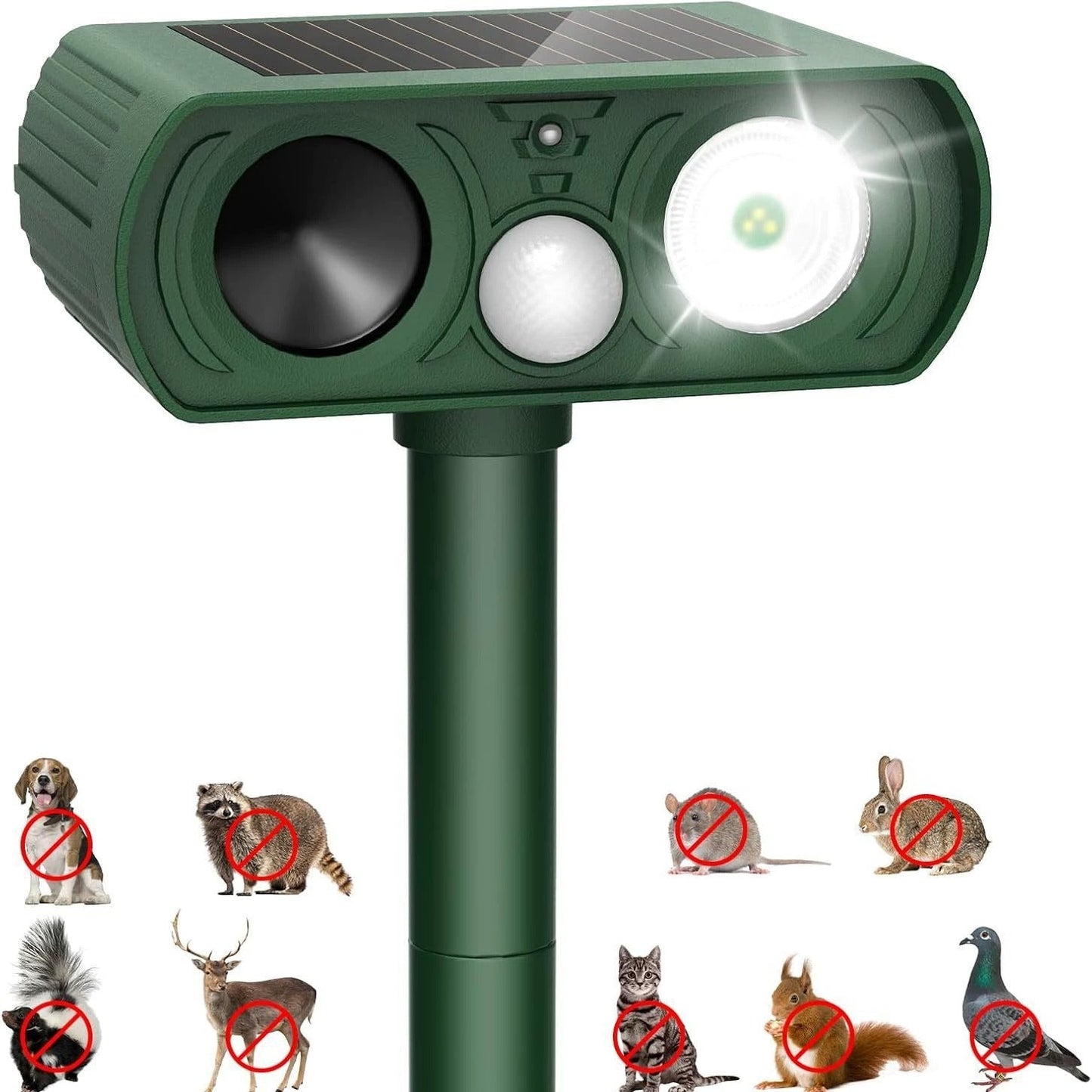 ⏳Time-limited Special⏰Outdoor Solar Powered Ultrasonic Animal Repeller🔊