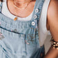 Women's Casual Printed Denim Jumpsuit