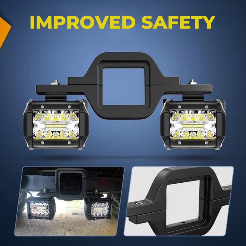 Tow Hitch-Mounted Reverse Light Bracket