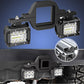 Tow Hitch-Mounted Reverse Light Bracket