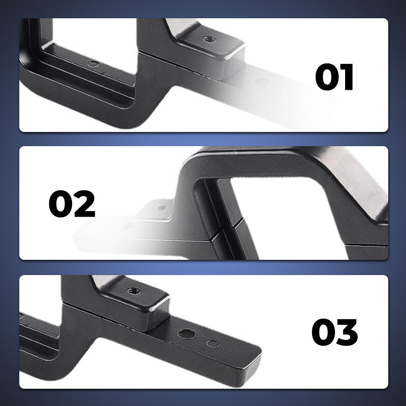 Tow Hitch-Mounted Reverse Light Bracket