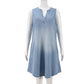 Casual Loose Sleeveless Denim Mini Dress
