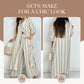 Women's Striped Modern V Neck 2 Piece Outfits🌟BUY 2 GET FREE SHIPPING