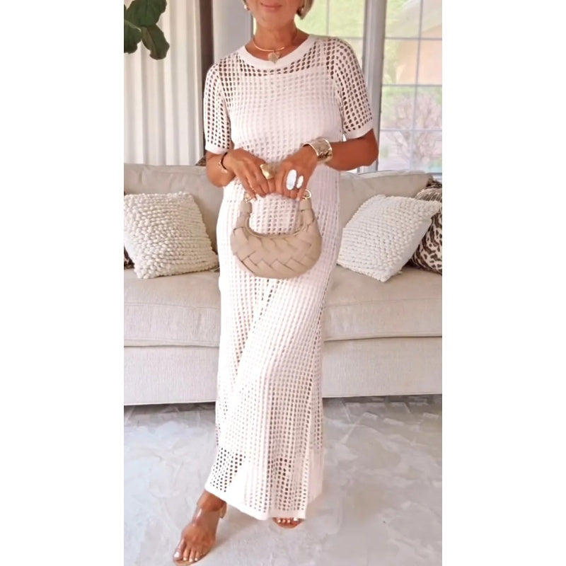 👗Women's Casual Hollow - Out Maxi Dress Set | Boho Vibes✨