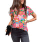 Women's Floral Print Pink T-Shirt