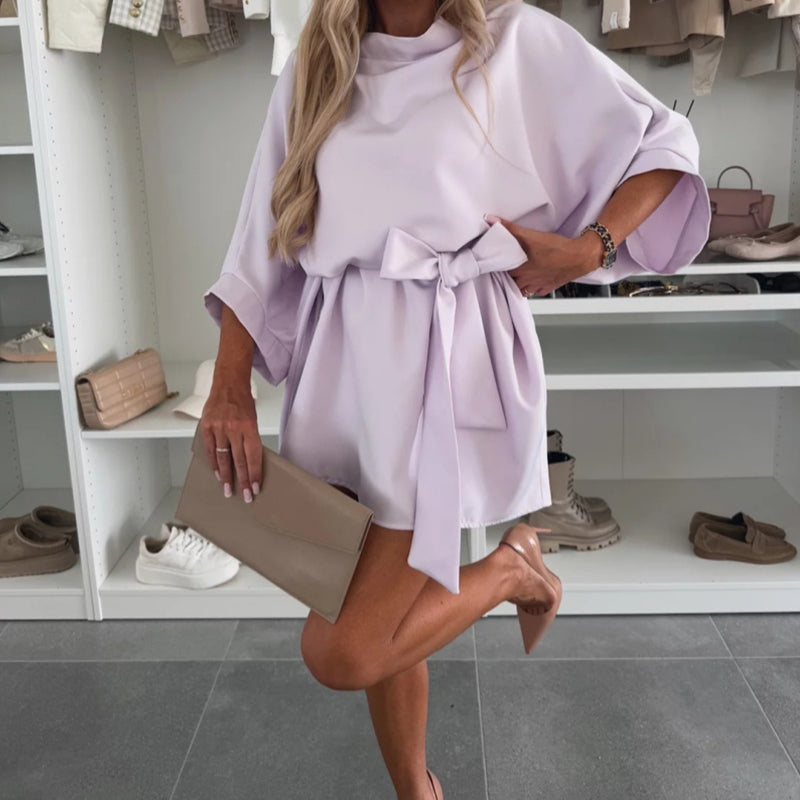Women's Fashionable Loose Dolman Sleeve Dress