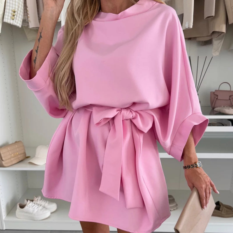 Women's Fashionable Loose Dolman Sleeve Dress