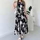⏰Last Day Sale 49% Off💃Women’s Sleeveless Black and White Maxi Dress