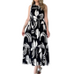 ⏰Last Day Sale 49% Off💃Women’s Sleeveless Black and White Maxi Dress