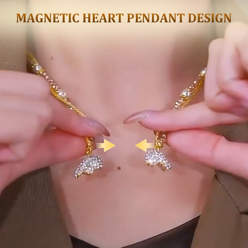 ⏳Time-limited Special⏰Magnetic Split Heart Matching Pendant Necklaces💖