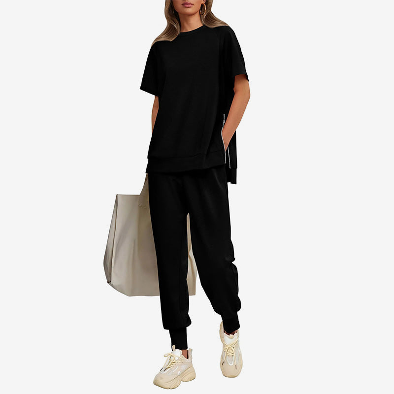🌸New Arrival 50%OFF💖 Women’s Casual Loose Fit Two-Piece T-Shirt & Pants Tracksuit Set