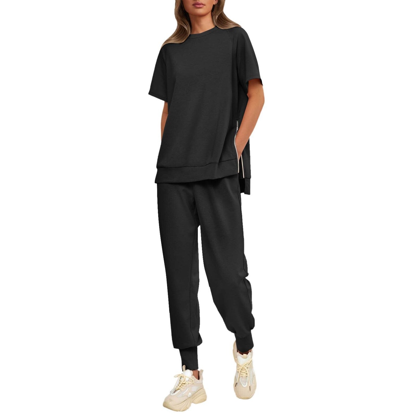 🌸New Arrival 50%OFF💖 Women’s Casual Loose Fit Two-Piece T-Shirt & Pants Tracksuit Set