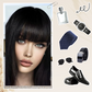 Synthetic Short Wig with Bangs for Women