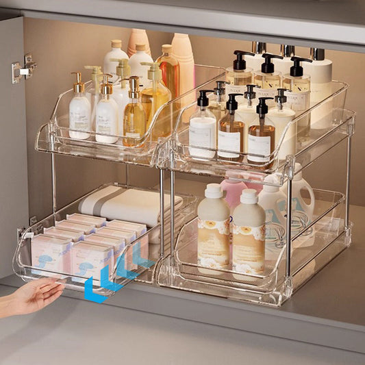 🔥2025 Hot Sale🔥Multifunctional pull-out organizer for under the bathroom sin