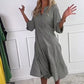🔥Bohemian Style Latest🌟Women’s Polka Dot Button Loose Fit Dress