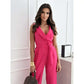 ⏳Time-limited Special⏰Women's Sleeveless V-Neck Solid Jumpsuit