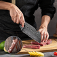 Multi-Purpose Portable Ring-Handle Thick & Sharp Kitchen Knife