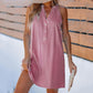 Women’s Striped V-Neck Sleeveless Short Dress