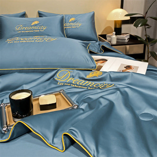 ✨Newly upgraded 2026👑Washable and cool four-piece bedding set🌸