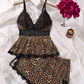 💕What should I wear tomorrow?💕Lace Trimmed V-Neck Camisole & Shorts Sleepwear Set