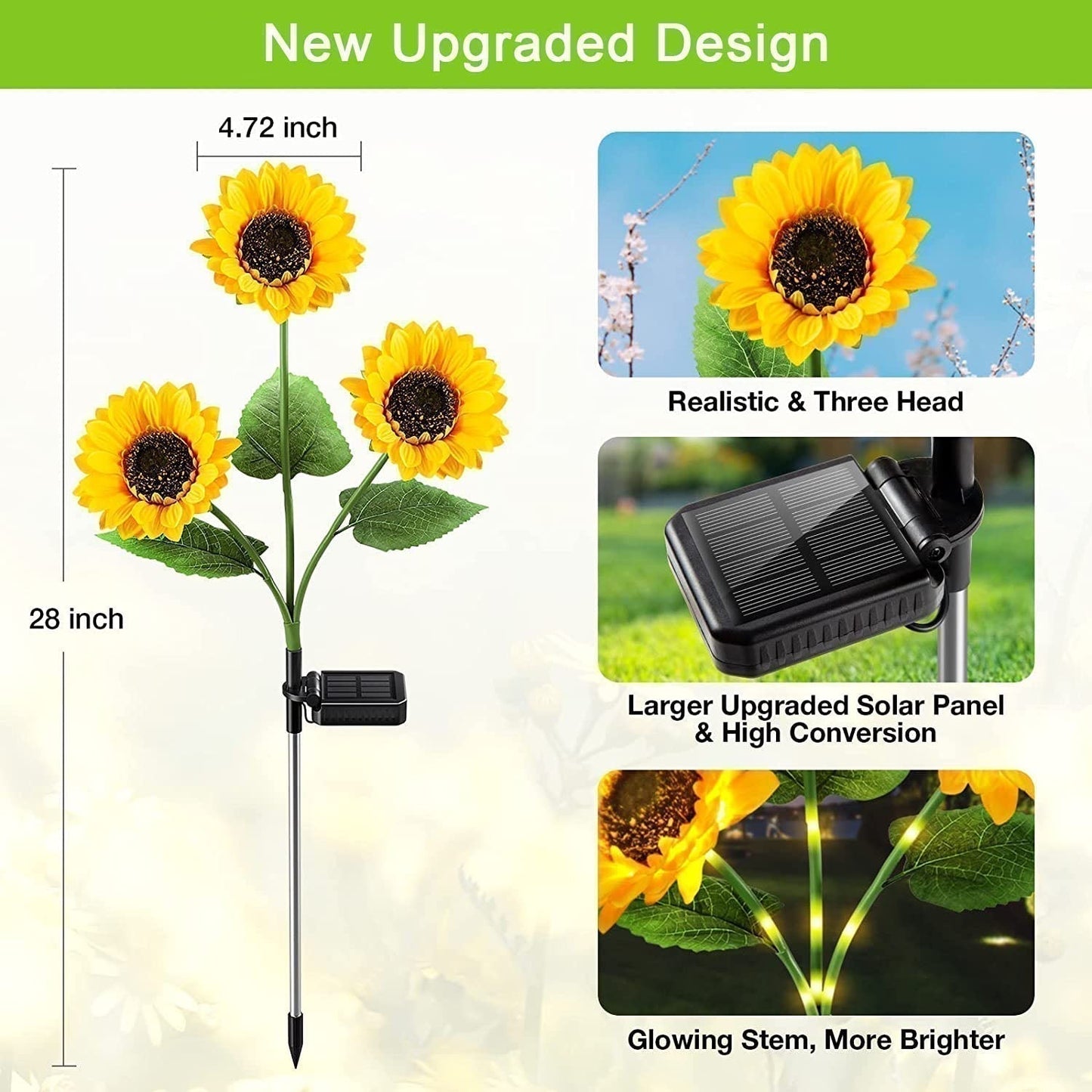 🌻 50% OFF NOW! ☀️ Sunflower Solar Lights – Waterproof Garden Decor & Forever Glow 💡