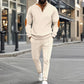 🎁 Hot Sale 50% OFF 🔥Men's Knit Half-Zip Casual Sweatshirt & Pants Set
