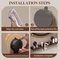 💥 Walnut Suction Cup Bathroom Shelf