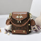 Women's Mini Double-Strap PU Shoulder Bag