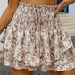 Lightweight Slimming Floral Ruffle Tiered Skirt