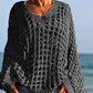 🎉Limited Sale🎉Women’s Casual Solid Color Crochet Knit Top