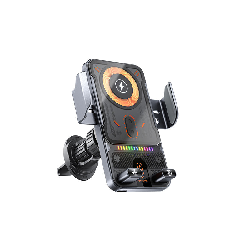 📱Smart 2-In-1 Auto-Rotating Car Phone Holder & Wireless Charger⚡