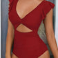 🎁LAST DAY SALE - 49% OFF👗Sexy ruffled one-piece swimsuit