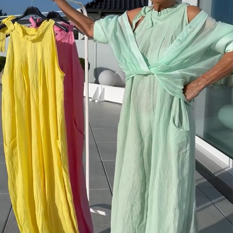 Halter-Neck & Wide-Leg Jumpsuit
