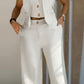 Women's Trendy Sleeveless Top & Wide-Leg Pants Two-Piece Set