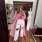 Mandarin Collar & Puffed Sleeve Asymmetrical Top
