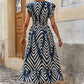 🎉Last Day Promotion 50% OFF💃Women's Elegant Printed V-Neck Dresses