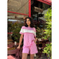 Women's Crew Neck Short Sleeve and Shorts Set