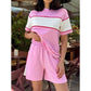 Women's Crew Neck Short Sleeve and Shorts Set