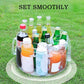 Outdoor Transparent Foldable Wash Tub with Handle