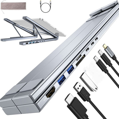 🔥Limited-time offer-USB-C Docking Station Laptop Stand with 4K HDMI